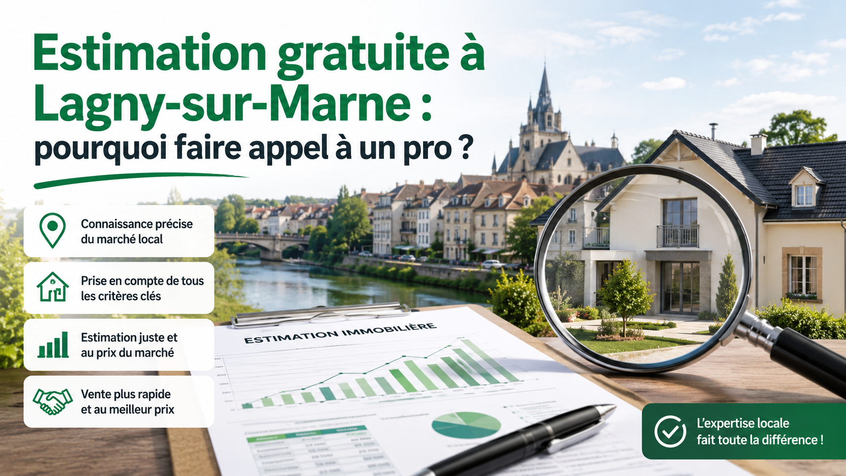 Estimation immobilière gratuite à Lagny-sur-Marne : pourquoi faire appel à un professionnel ?
