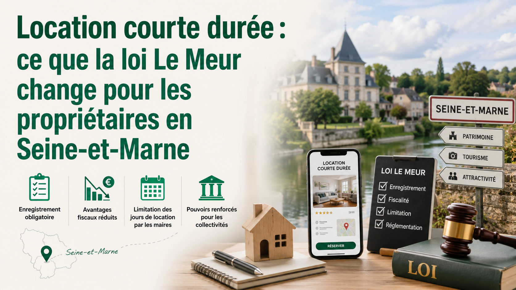 Location courte durée : ce que la loi Le Meur change pour les propriétaires en Seine-et-Marne