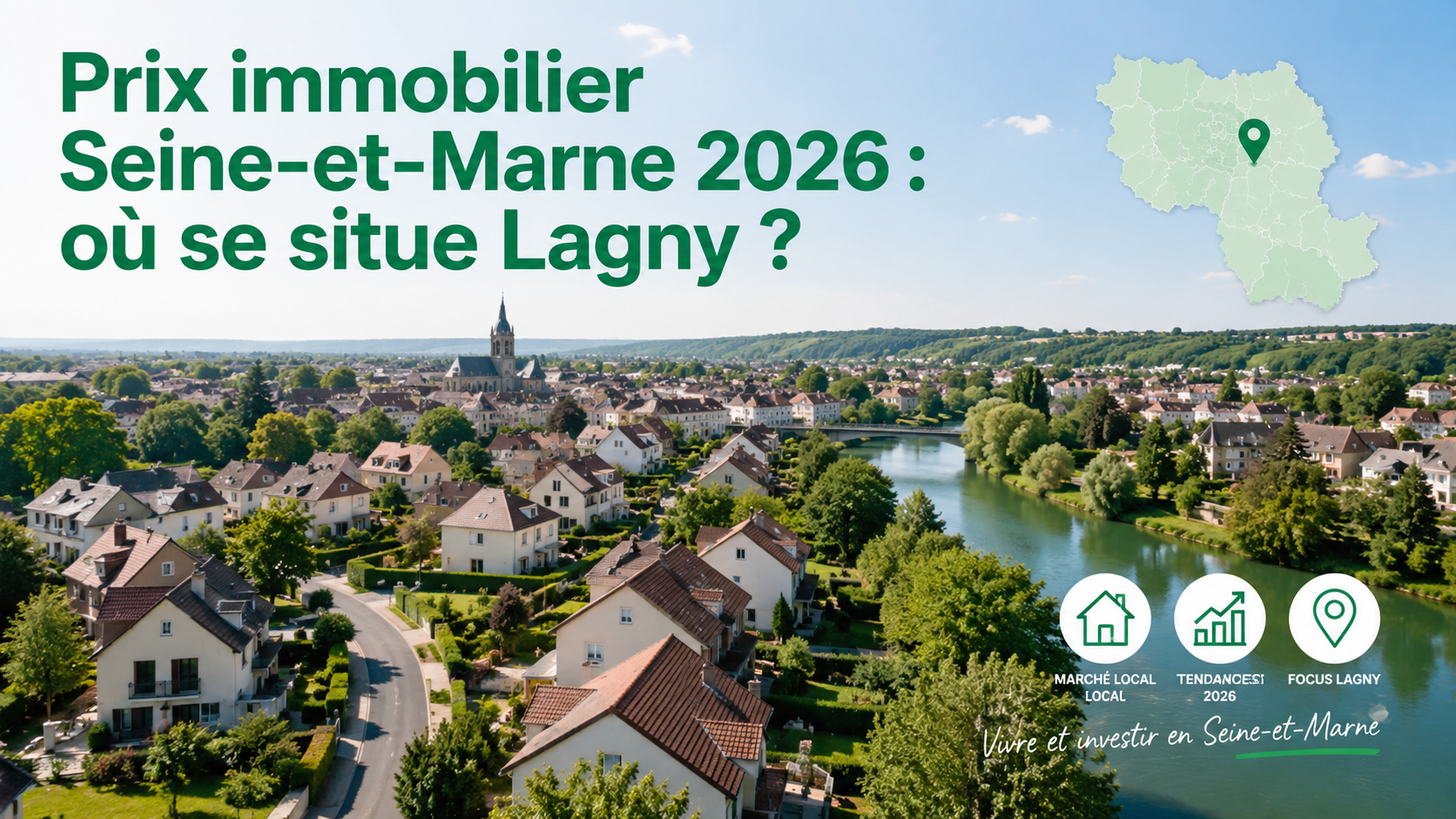 Prix immobilier Seine-et-Marne 2026 : 2 674 €/m² en médiane — où se situe Lagny-sur-Marne ?